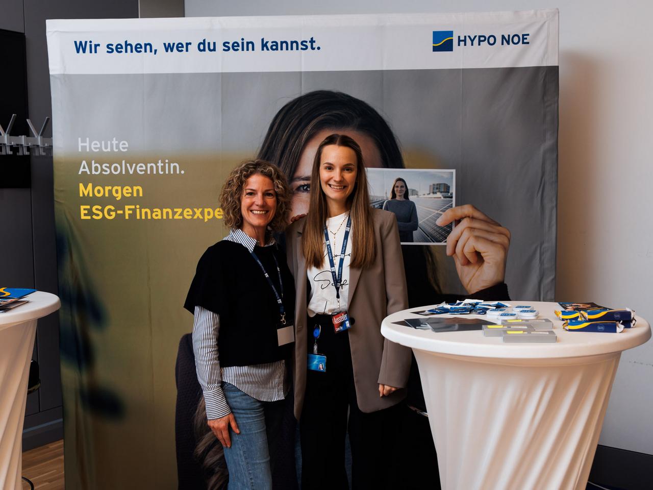 HYPO NOE ist auf verschiedenen Karrieremessen vertreten.